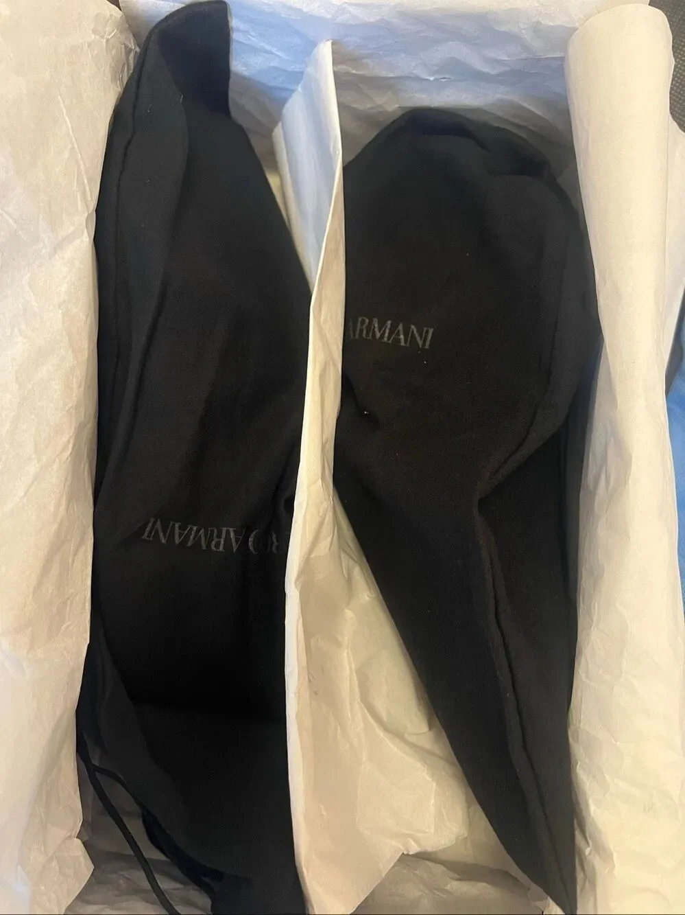 Giorgio Armani Leather Penny Loafers Size 8.5 - New